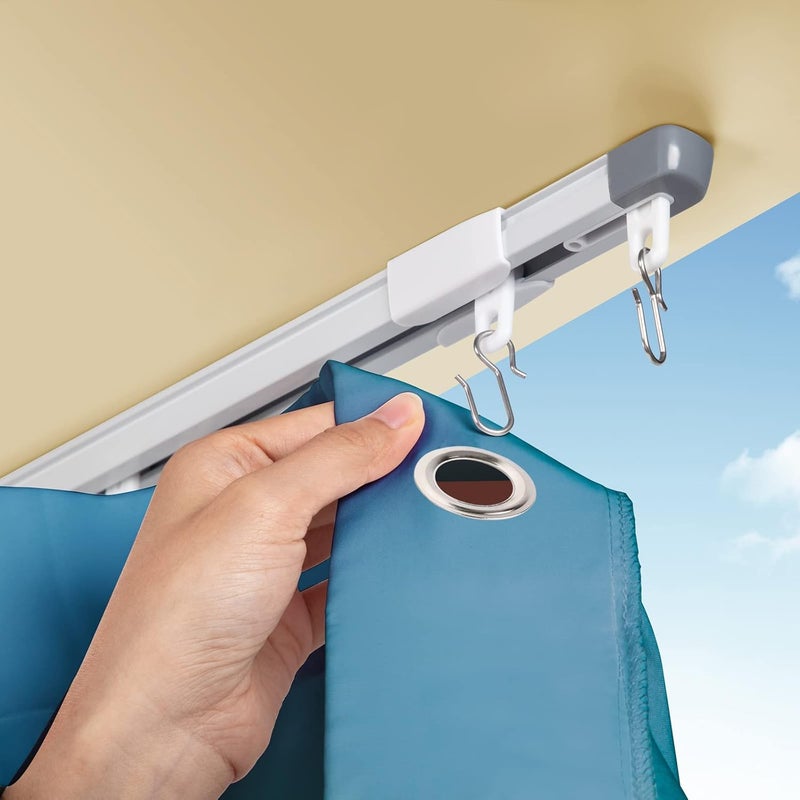 ACMEART Ceiling Curtain Track Rollers,Plastic Curtain Rail Pulley,Suitable for B09MCY5KH8 and B09MCXJB4G,White 10 Pieces - Image 4